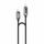 Yesido USB-C – USB-C laidas, 60 W, 3 A, 1,2 m – juoda