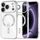 iPhone 17 Pro / 18 Pro ümbris – Techsuit Luxury Crystal MagSafe – hõbedane