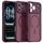 Techsuit HaloFrost II MagSafe Case für iPhone 17 Pro / 18 Pro - Stoßfeste Schutzhülle - Dark Cherry