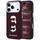 iPhone 17 Pro Max / 18 Pro Max ümbris – Karl Lagerfeld Saffiano K&C Heads Pins and Logo – burgundia