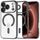 iPhone 17 Pro Max / 18 Pro Max vāciņš – Techsuit Luxury Crystal MagSafe – melns