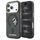 Karl Lagerfeld IML Peekaboo Print Case für iPhone 17 Pro / 18 Pro - MagSafe kompatibel mit Metallrahmen - Schwarz