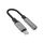 FIXED Link alumínium adapter Lightning - 3,5 mm-es jack, űrszürke