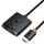 Baseus AirJoy 2in1 4K 60Hz bidirektionaler HDMI-Adapter mit integriertem 1m Kabel, schwarz