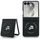Samsung Galaxy Z Flip 8 ümbris – Karl Lagerfeld Hardcase Leather Karl&Choupette Head Pin – must