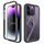 Techsuit Defense360 Pro + Προστατευτική Μεμβράνη, iPhone 14 Pro Max, Μαύρο
