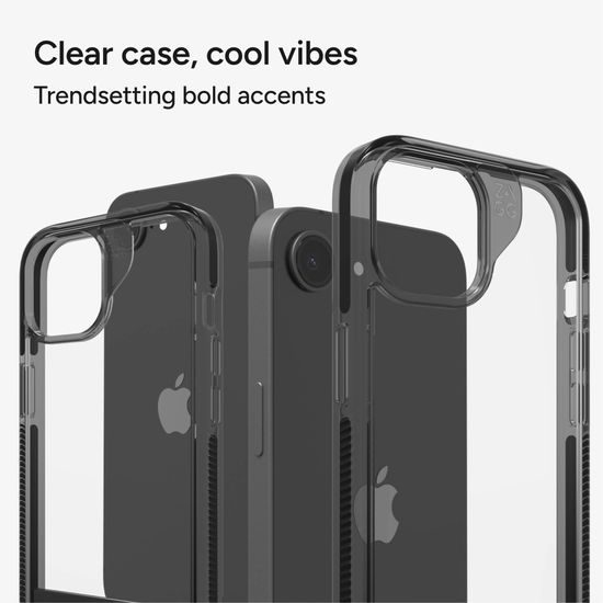 ZAGG Santa Cruz Kickstand προστατευτικό κάλυμμα, iPhone 13 / 14 / 15 / 16e / 17e, μαύρο