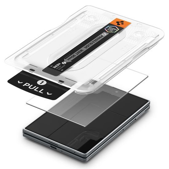 Samsung Galaxy Z Fold 8 aizsargstikls – Spigen Glas.TR EZ Fit Pro rūdītais stikls ar uzstādīšanas rāmi
