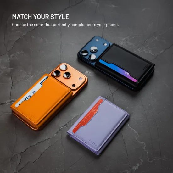 FIXED MagWallet Trifold pénztárca MagSafe-fel, fekete