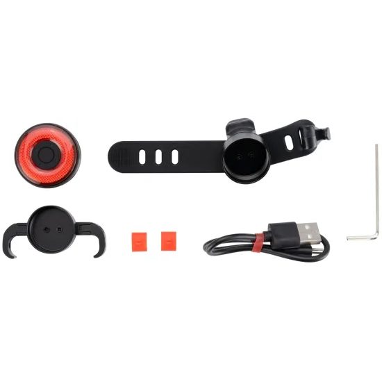 Rockbros Q5 πίσω φως ποδηλάτου με έξυπνο σύστημα φρεναρίσματος, μαύρο