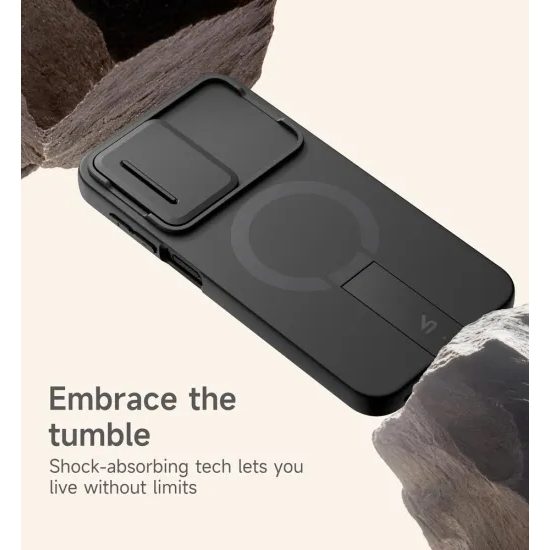 Suritch MagSafe Kickstand Camprotector cover til Samsung Galaxy A17 / A26 - Sort