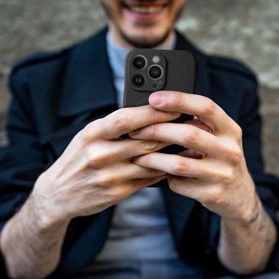 iPhone 17 Pro Max / 18 Pro Max silikona vāciņš – Silicone Mag Cover ar kameras aizsargu – zils