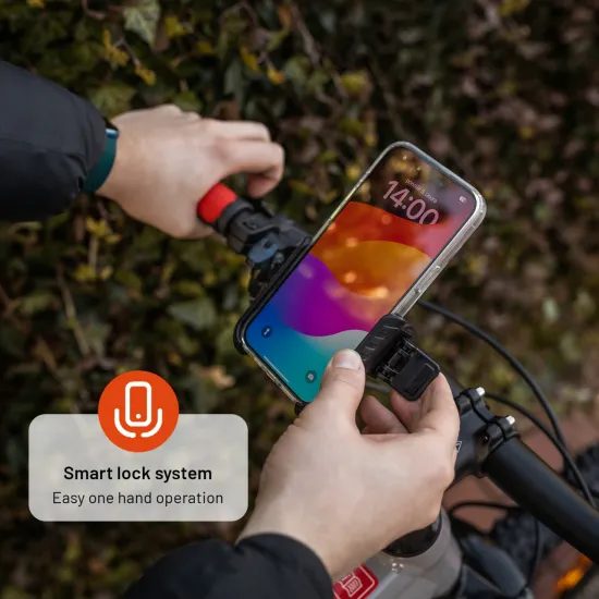 Univerzálny držiak mobilného telefónu na bicykel FIXED Bikee Plus, čierny