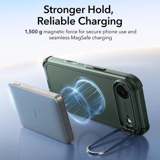 Θήκη ESR Cyber Armor Kickstand, iPhone Air, πράσινη