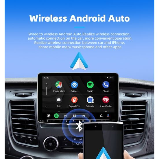 Ασύρματος Προσαρμογέας για CarPlay και Android Auto, Plug & Play, ABS, CA27