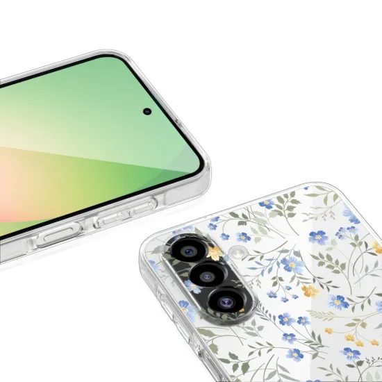 Tech-Protect FlexAir Schutzhülle für Samsung Galaxy A27 5G - Ergonomisches TPU Case - Wiesenblumen