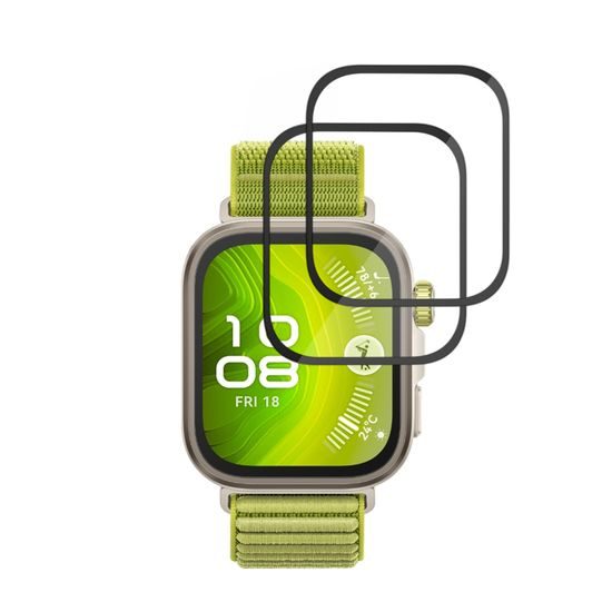 Techsuit Nano Flex, Huawei Watch Fit 4 Pro, 2 darab, fekete
