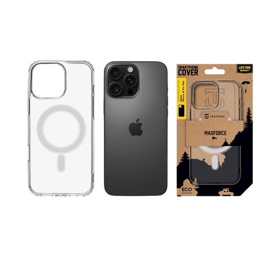 Tactical MagForce Hoesje - iPhone 16 Pro Max - Transparant (Anti-geel) - MagSafe geschikt