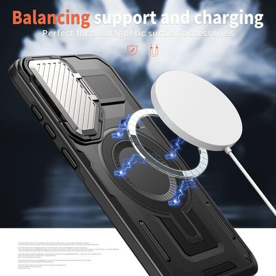 Techsuit CamVault MagSafe, Samsung Galaxy S24 Plus, μαύρο