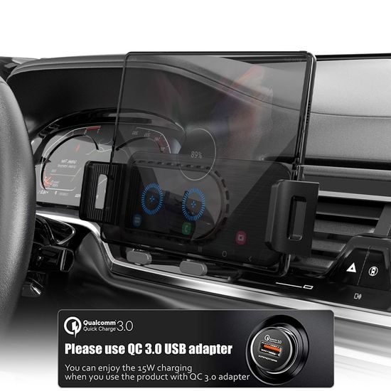 Supporto auto wireless dual 15W per telefoni pieghevoli, C37