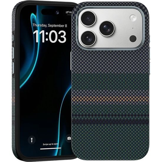 Benks Magnetic Armor Pro Aurora Kevlar tok, iPhone 17 Pro / 18 Pro