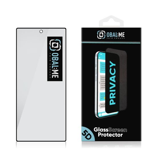 OBAL:ME Privacy 5D Tvrzené Sklo pro Samsung Galaxy Z Fold 8 Ultra, černé