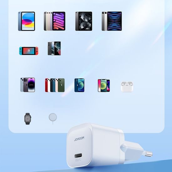 Joyroom JR-TCF02 Μίνι Φορτιστής USB-C, 20W, PD, Μαύρος