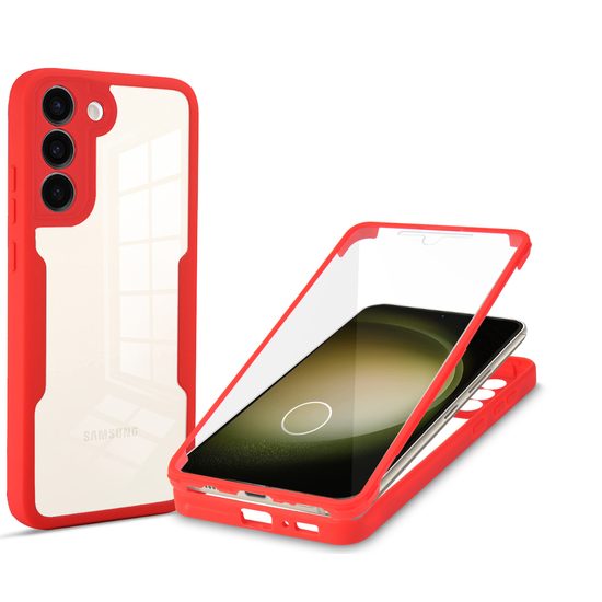 JP Defense colorful κάλυμμα, Samsung Galaxy S25, κόκκινο