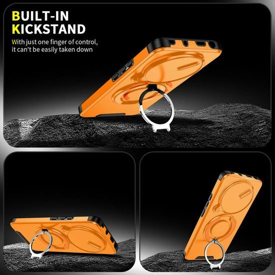 Θήκη Camslide Stand, Xiaomi Redmi Note 14 Pro Plus 5G, πορτοκαλί
