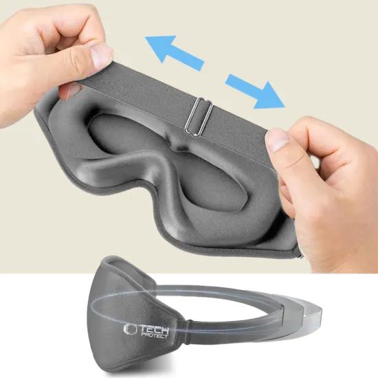 Miego kaukė Tech-Protect Eyeshade Sleep – pilka