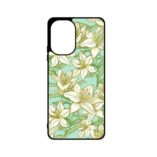 Momanio Schutzhülle für Xiaomi Redmi Note 12 4G - Handyhülle mit Lilien-Design - Lilie