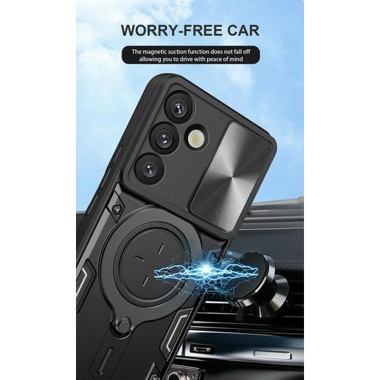 Θήκη Camshield Ring, Samsung Galaxy S26 Plus, μαύρη