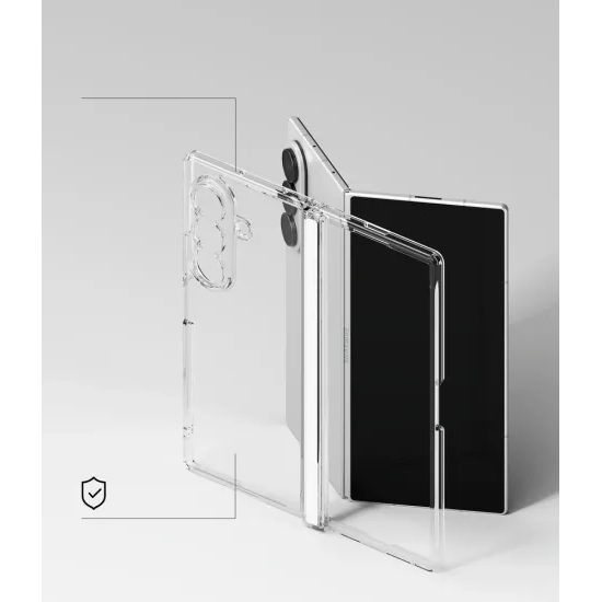 Ringke Fusion Flap θήκη, Samsung Galaxy Z Fold 8 Ultra, διάφανη