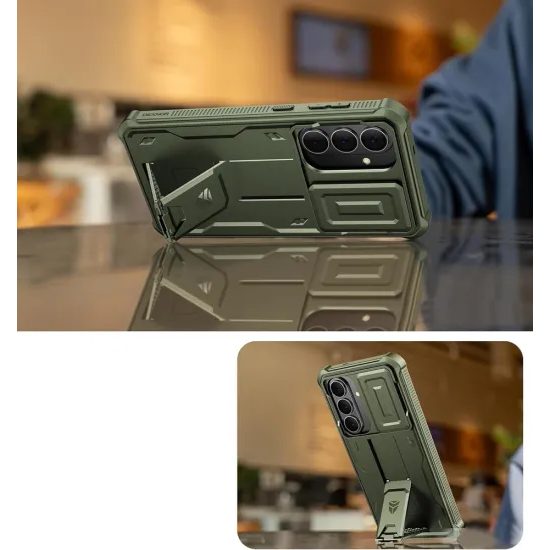 Dexnor 360 Kickstand Camprotector θήκη Samsung Galaxy S26 Plus, πράσινη