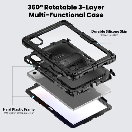 Tech-Protect Solid360 Lenovo Idea Tab 11.0 TB-336, μαύρο