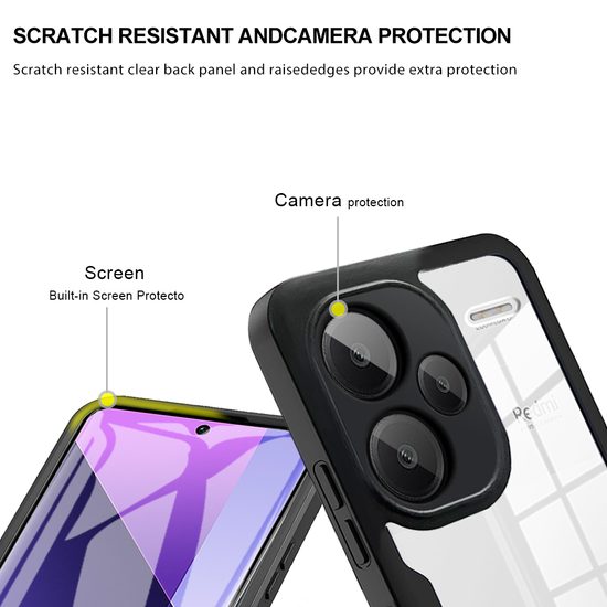 JP Defense kolorowe etui, Xiaomi Redmi Note 13 Pro Plus 5G, różowe
