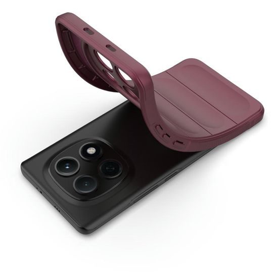 Θήκη Wency Magic Shield, Xiaomi Redmi Note 15 5G, μπορντό