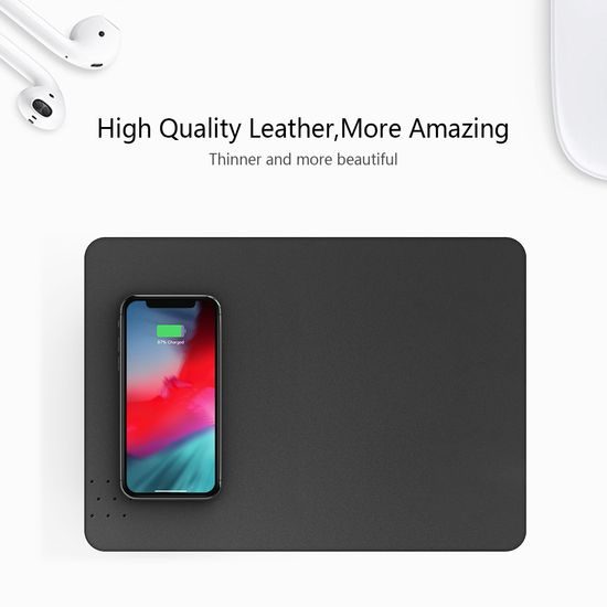 PowerDesk Qi Mat Pro Επιφάνεια γραφείου με ενσωματωμένη ασύρματη φόρτιση
