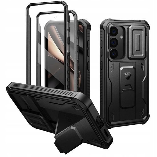 Dexnor 360 Kickstand Camprotector obal Samsung Galaxy S25, černý