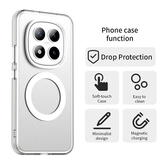 Techsuit CandyCase MagSafe, Xiaomi Redmi Note 15 Pro Plus 5G / Poco M8 Pro 5G, λευκό