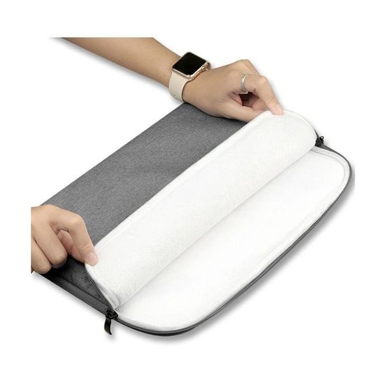 Tech-Protect Sleeve Laptop 13-14, gri deschis