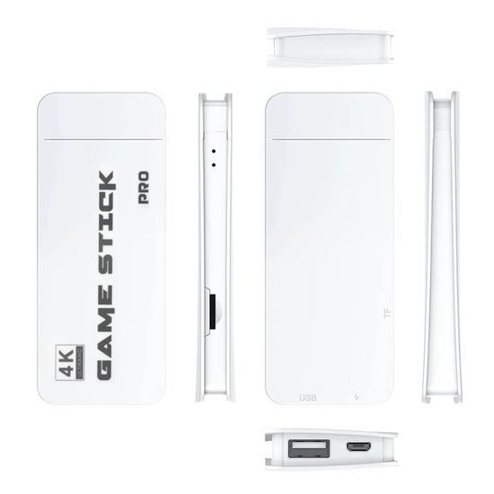 M15 Plus Retro konzol két vezeték nélküli kontrollerrel és tízezer játékkal, HDMI, Game Stick, 4K