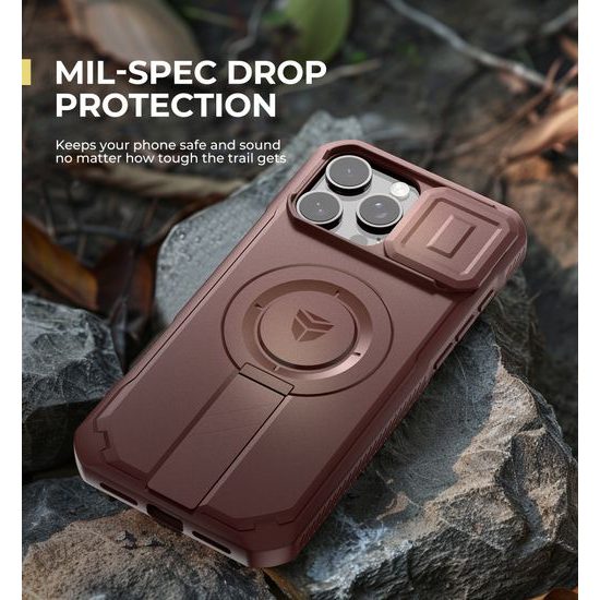 Dexnor MagSafe Kickstand Προστατευτική Θήκη iPhone 16 Pro Max, σε χρώμα βουργουνδί
