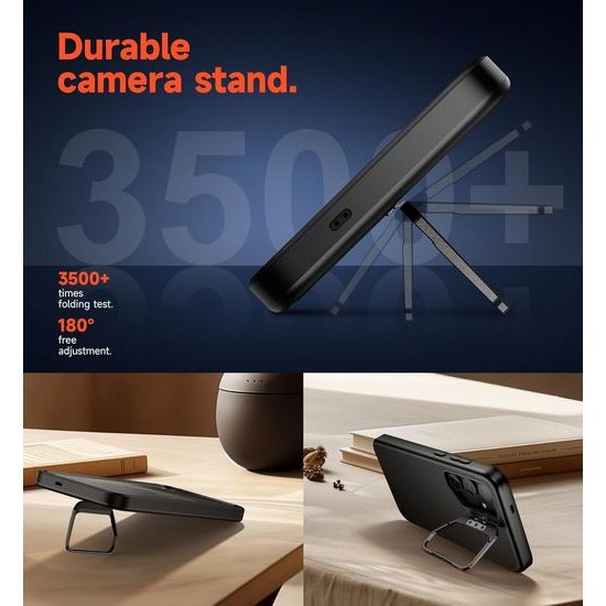 Θήκη Suritch MagSafe 360 Kickstand για Samsung Galaxy S23 FE, μαύρη