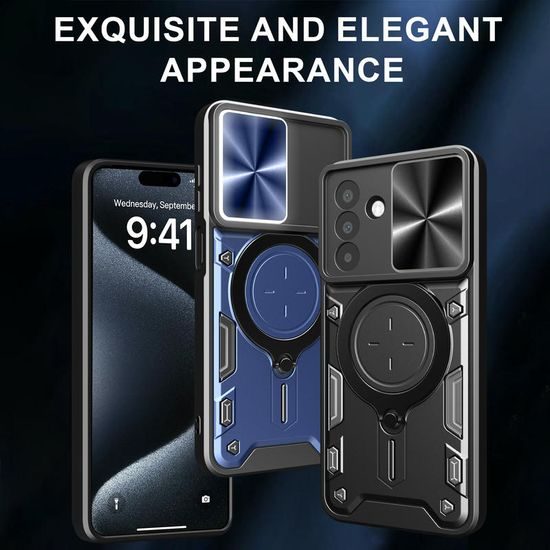 Θήκη Camshield Ring, Samsung Galaxy A17, μαύρη