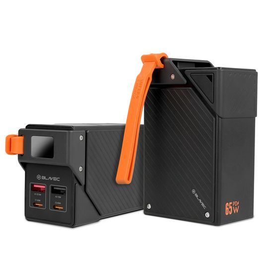Blavec akupank BJ-50 30 000 mAh 65W 2× USB-C + 2× USB-A – must