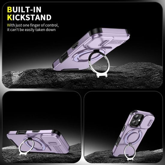 Camslide Stand etui, iPhone 17, vijolična