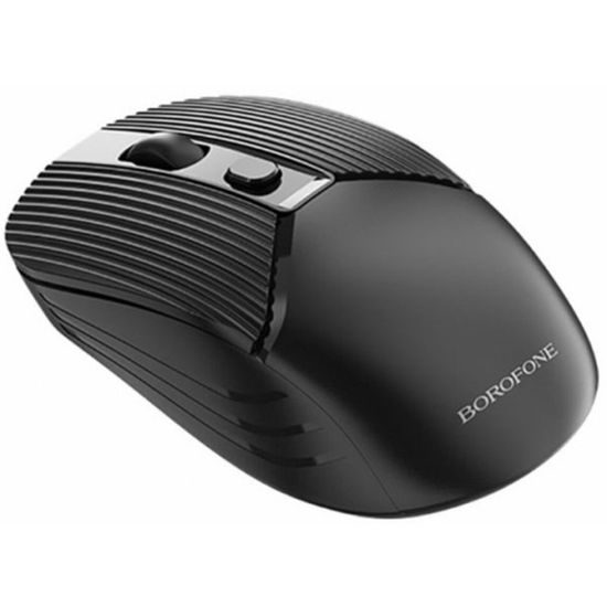 Borofone Kabellose Business Maus BG5 für PC und Laptop - 2.4 GHz Wireless Mouse - Ergonomisches Design - Schwarz