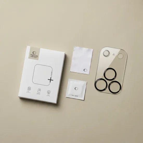 Tech-Protect Cam Fit+, sklíčko pro čočku fotoaparátu, iPhone 18 Pro, průhledné
