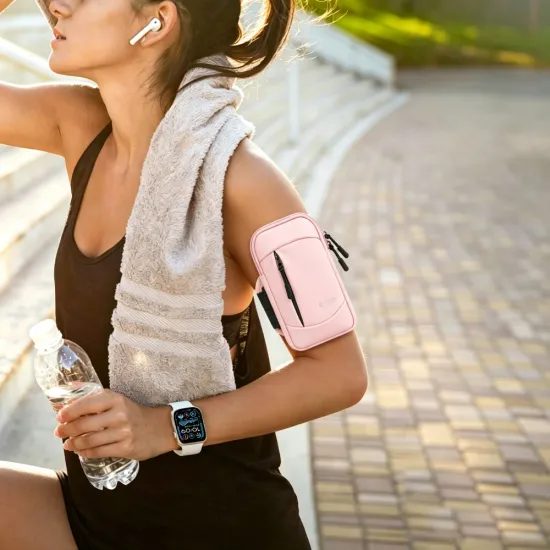 Tech-Protect M6 Universele Sportarmband - Waterdicht - voor Smartphones tot 6,9 inch - Roze